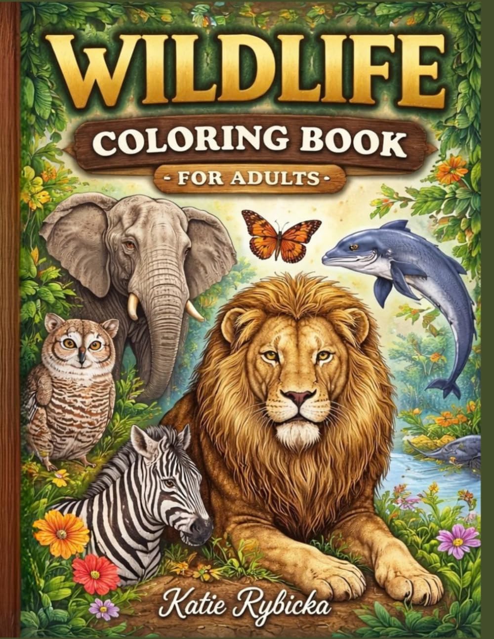Wildlife Coloring Book for Adults: 50 Detailed Animal Illustrations for Relaxation