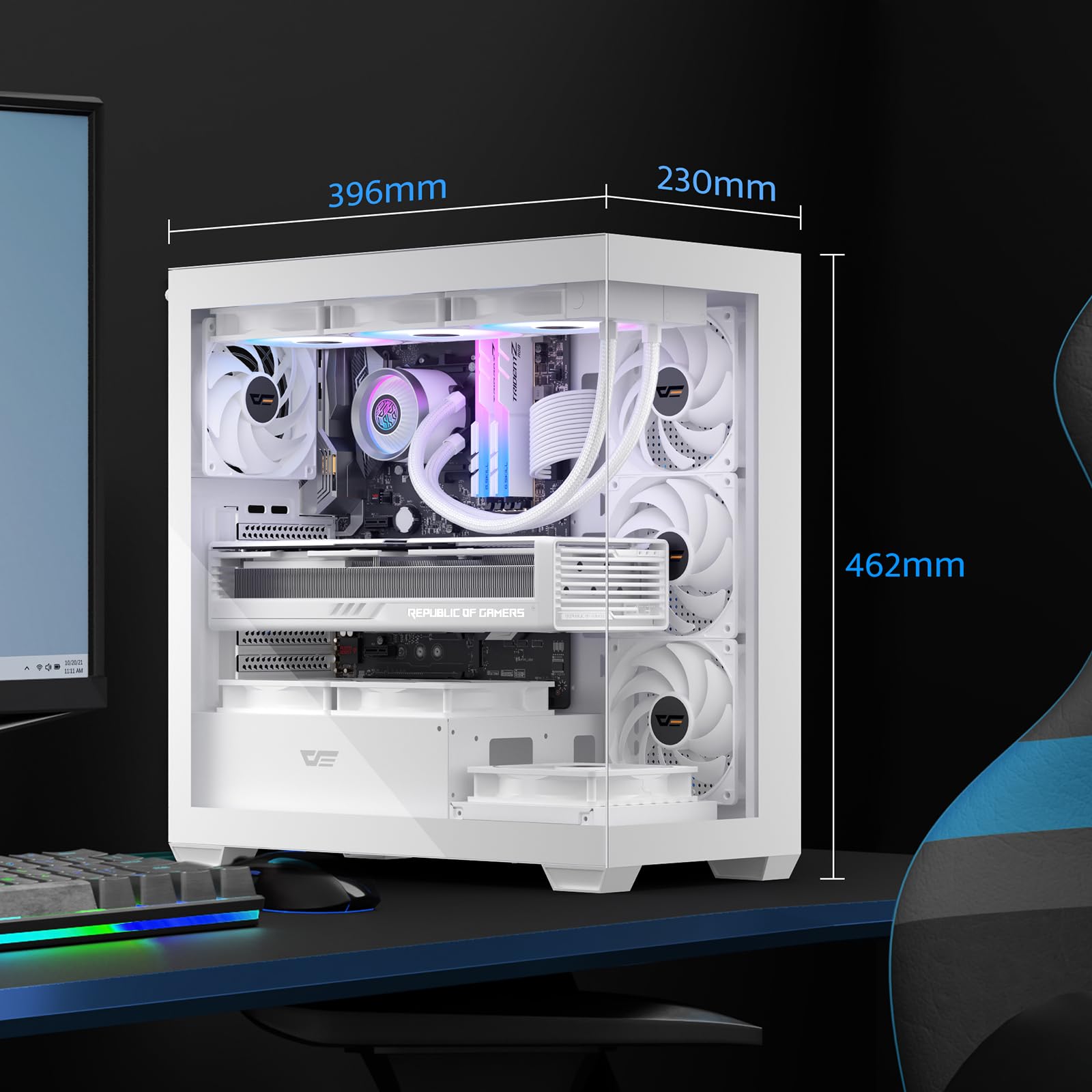 Amazon.com: darkFlash ATX Mid-Tower PC Case, Pre-Install