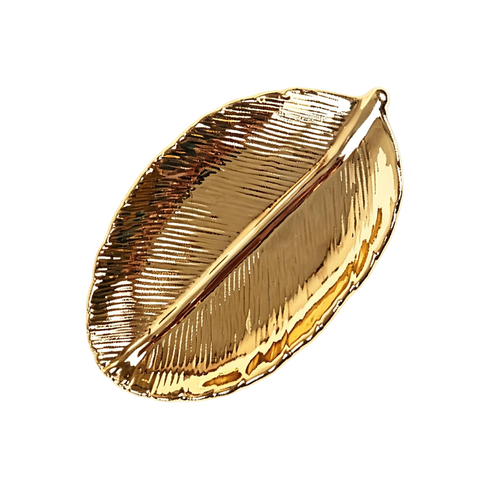 Artisanal Porcelain Plate for Dining Table Centerpieces and Desk Organizers Ceramic Plate Gold Trinket Tray Serving Platter Jewelry Decorative Gold Dessert Small Golden Catchall Tray for Jewelry Women