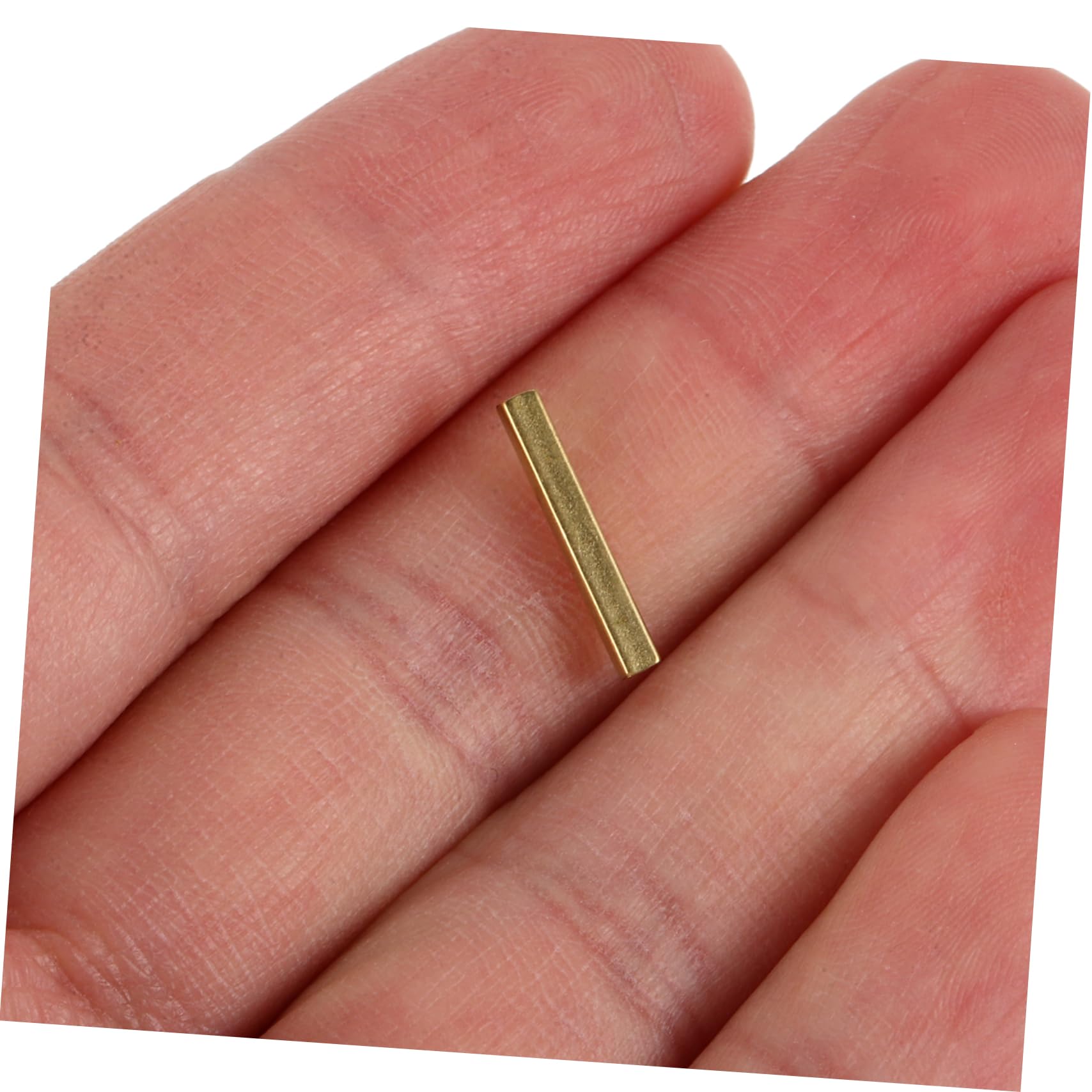 VILLCASE 3sets Metal Brass Tubes DIY Necklace Making Supplies Brass Square Tube 50pcs*3