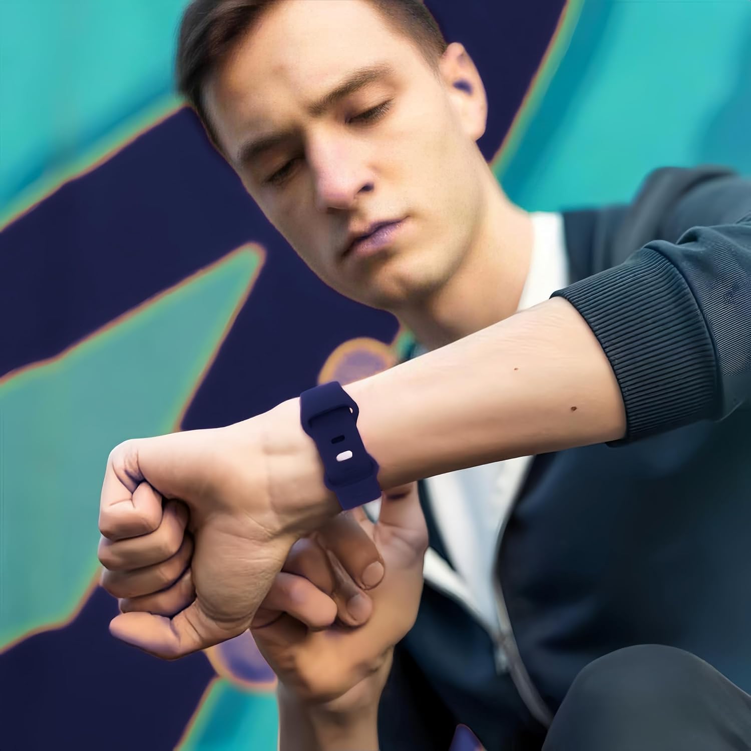 6 Pack Sport Band Compatible with Apple Watch Bands for Women Men, 38mm 40mm 41mm 42mm 44mm 45mm 46mm 49mm, Silicone Strap iWatch Band for Series 11 10 9 Ultra 8 7 6 5 4 SE 3 2 1 - Image 6