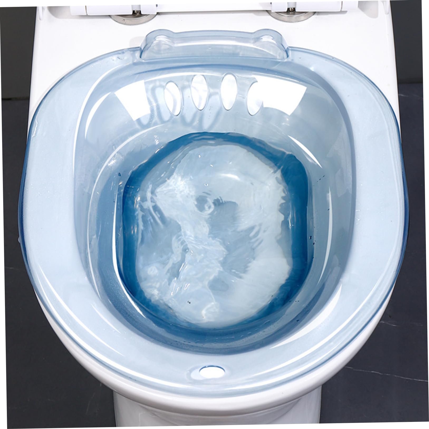 Sitz Bath Postparto, Baño Sitz para inodoro, seguro portátil sobre la bañera de inodoro para hemorroides Postparto Care privado