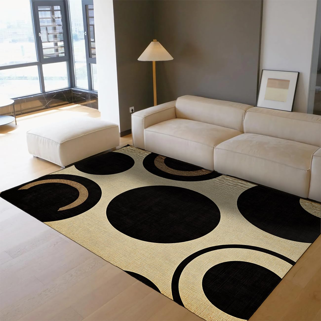 Tapis de salon Noël 100x150 rouge minimaliste pour vos soirées