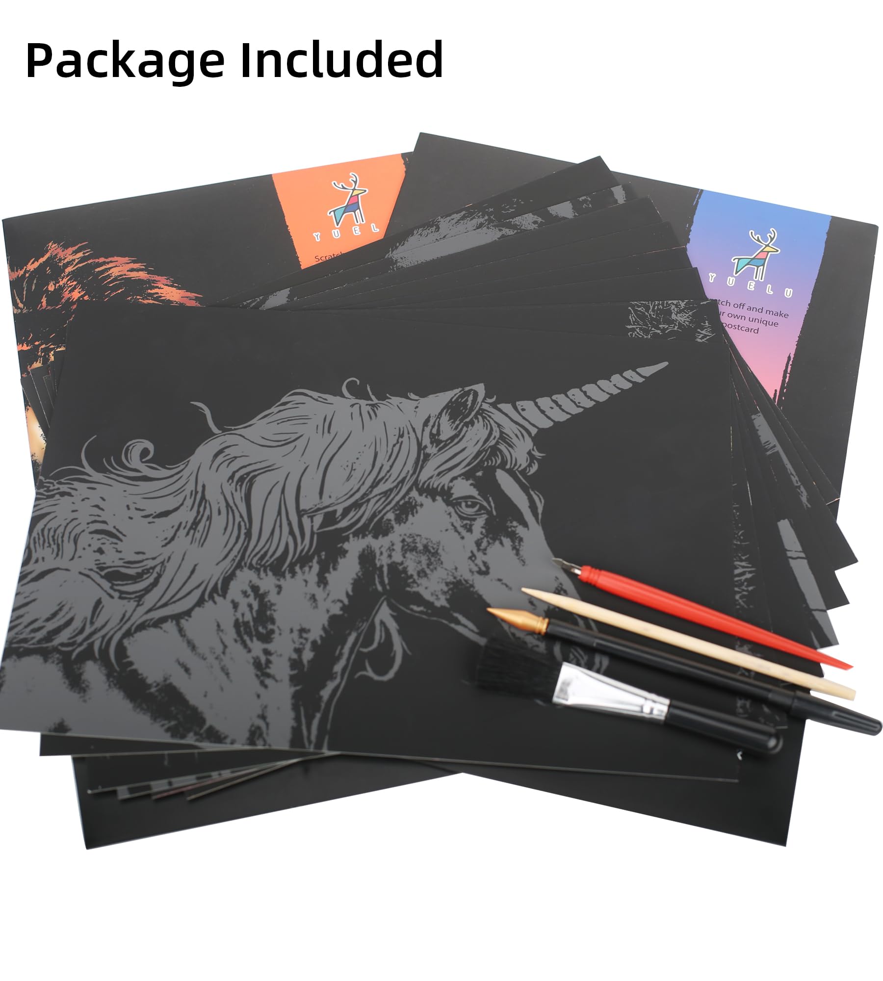 Set 19 Pezzi Per Scratch Art - Penne E Strumenti Per Disegno A Graffio Fai Da Te - Foto 10