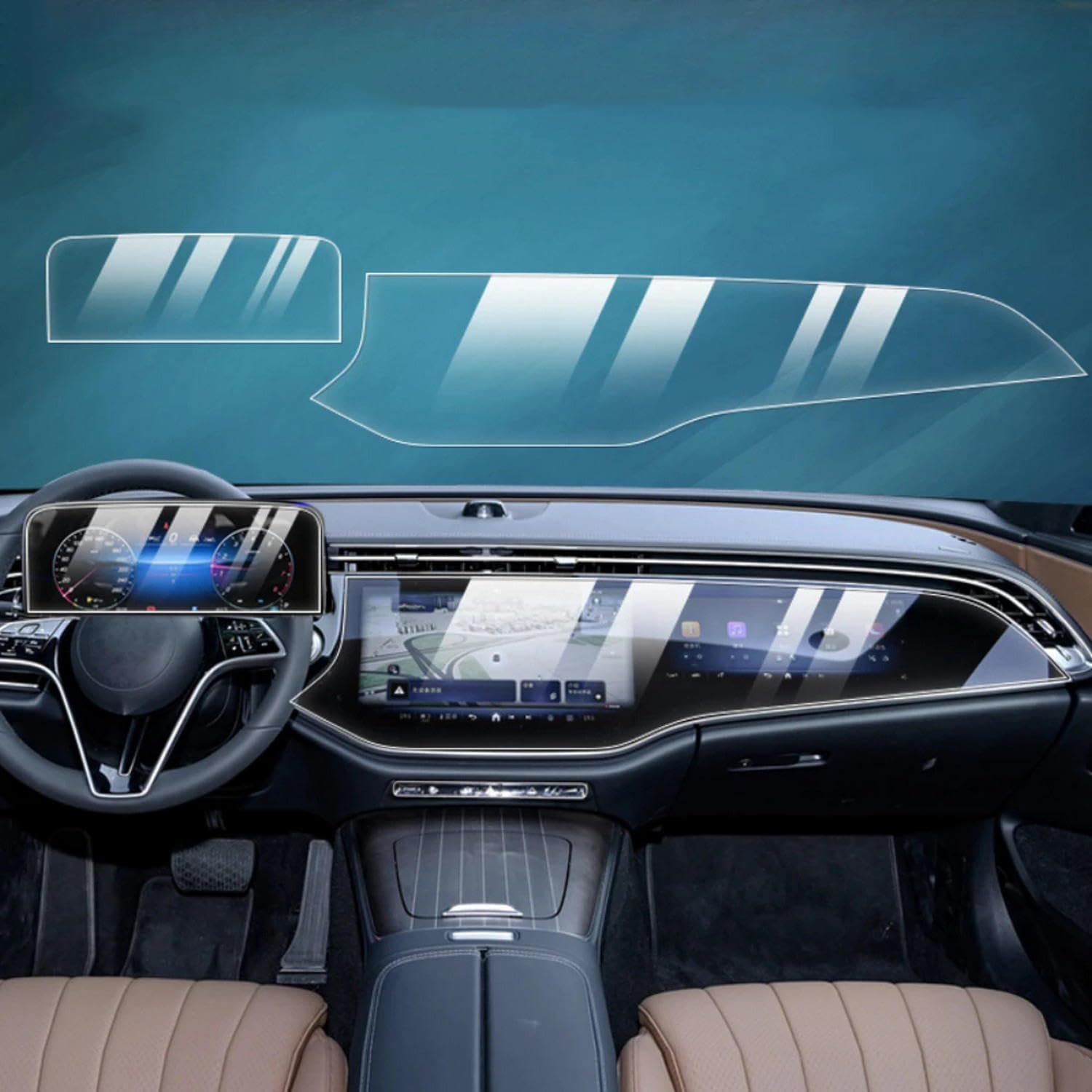 Écran LCD film TPU protecteur voiture Benz E 300 2024 Gerrit