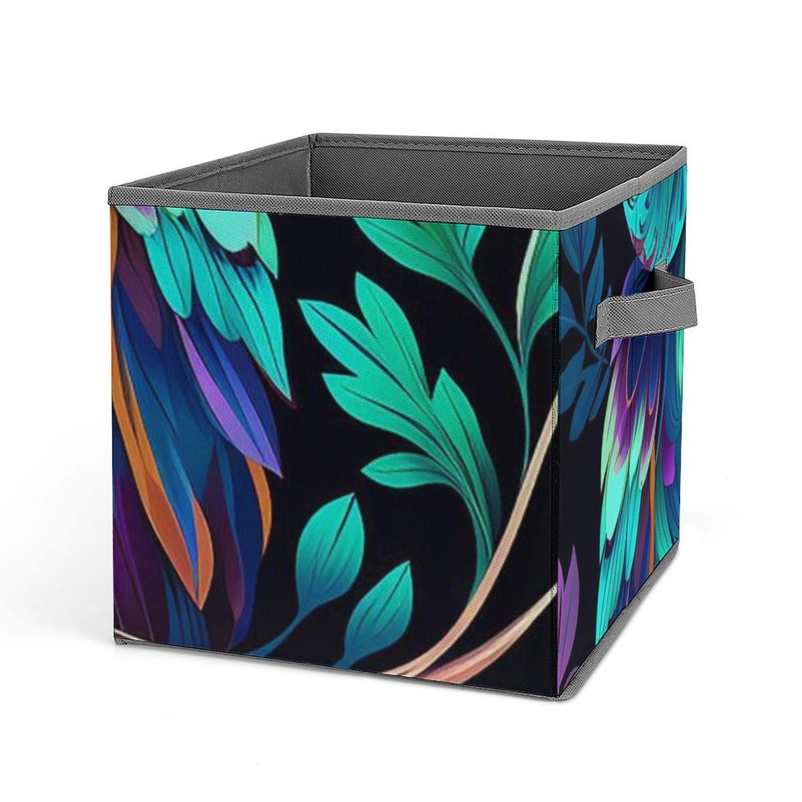 Boite de rangement avec poignee pliable et bac de rangement hibou