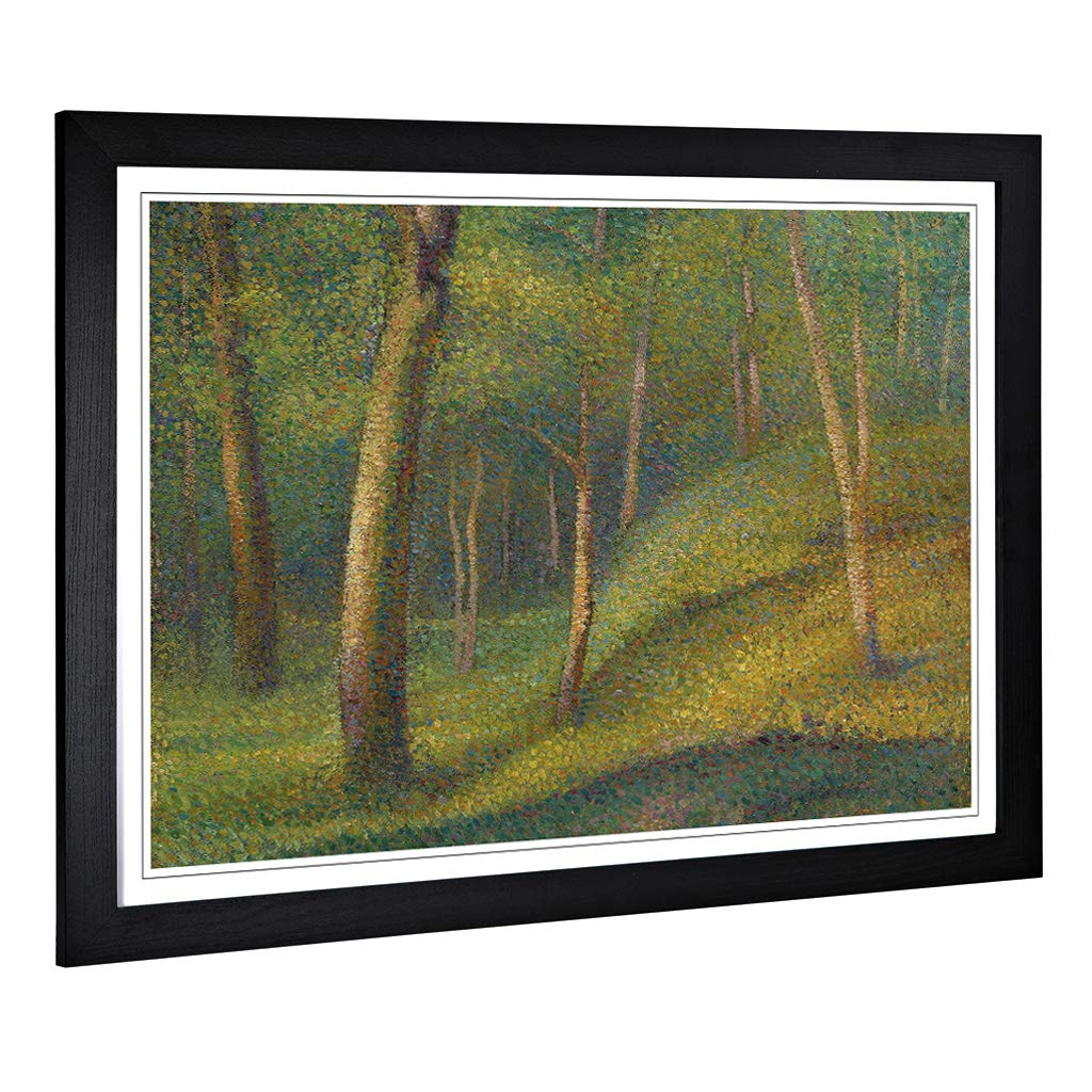 Big Box Art Framed Print of Henri Le Sidaner Woodland Forest Design | Wall Art Picture | Home Decor for Kitchen, Living Room, Bedroom, Hallway, Black, A2 / 24.5x18 Inch / 62x45cm