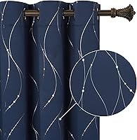 Vista 58 de BUHUA Juego de 2 paneles de cortinas opacas de 84 pulgadas de largo, cortinas de eficiencia energética y reducción de ruido para dormitorio con Gris