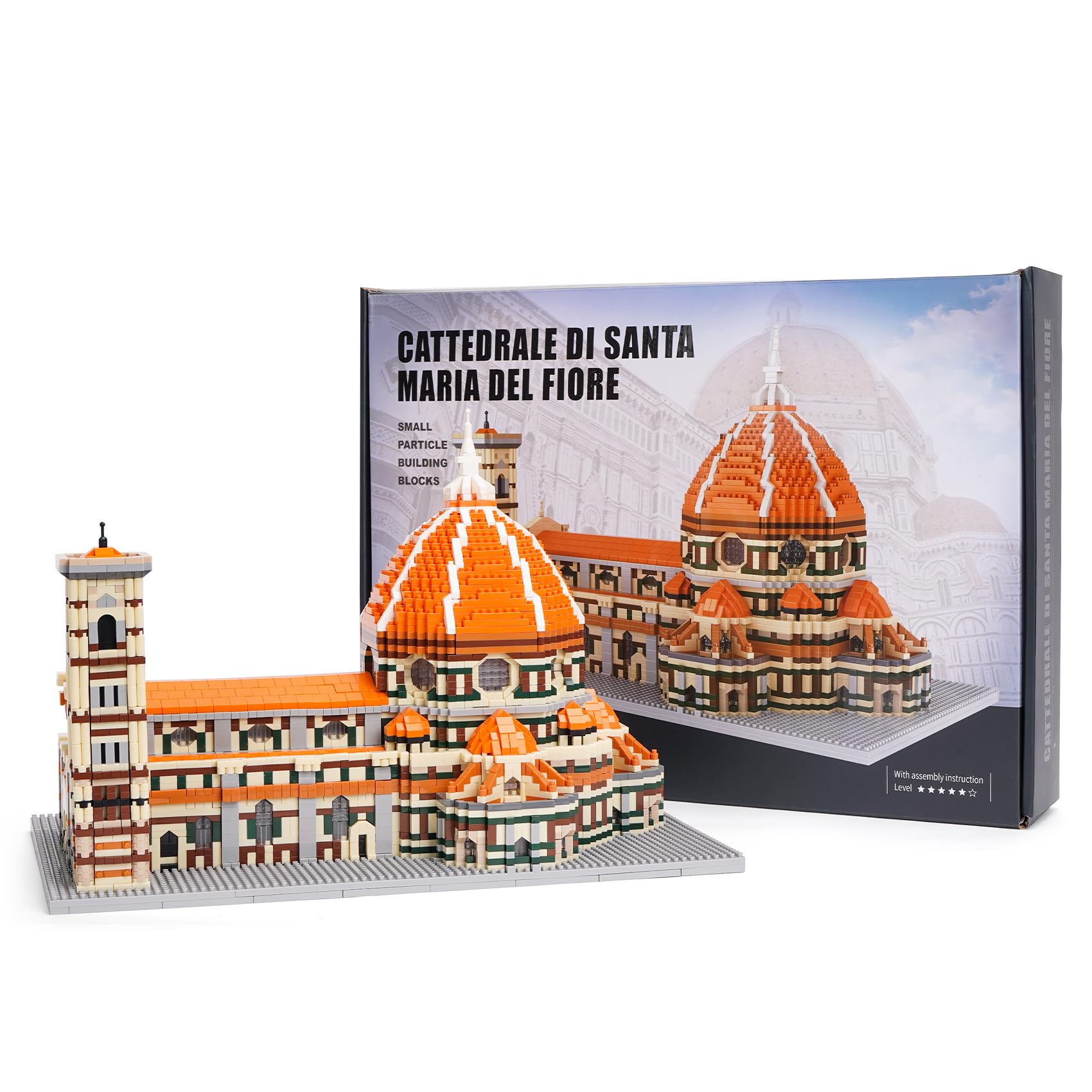 LULUFUN Bloques de construcción, Kit de construcción de la Catedral de Santa Maria del Fiore, Modelo arquitectónico mundialmente Famoso, Regalo para Adultos y niños