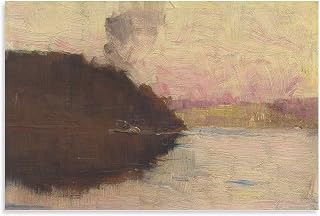 Arthur Streeton - The Point, Sunset Poster Decorative Painting Canvas Wall Art Living Room Posters Bedroom Painting 16x24inch(40x60cm)