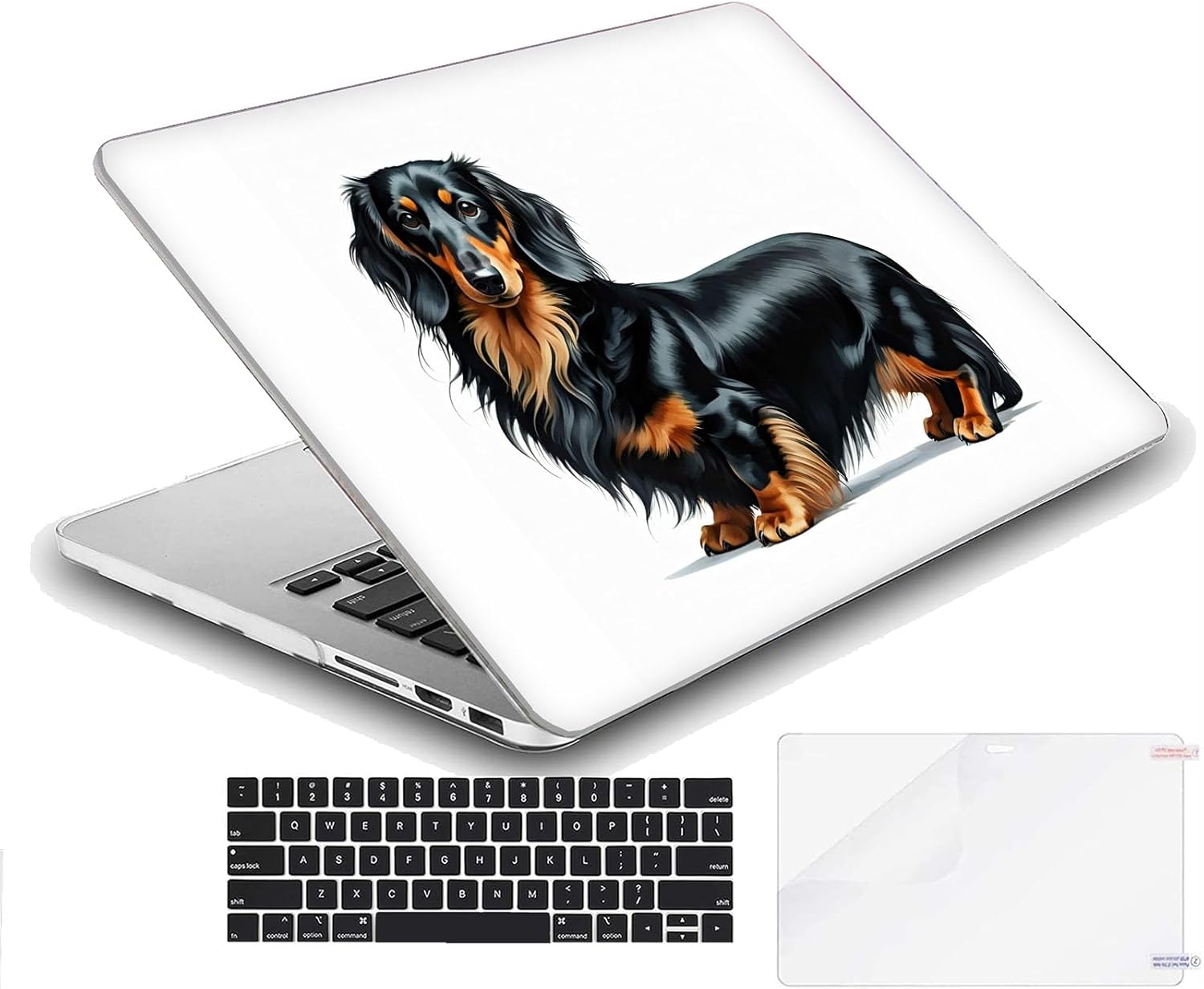 Compatible with MacBook Neo 13-inch, Hard Shell Case with Keyboard Cover and Screen Protector (A3404 A18 Pro chip, 2026 Release) - Dachshunds MC22149