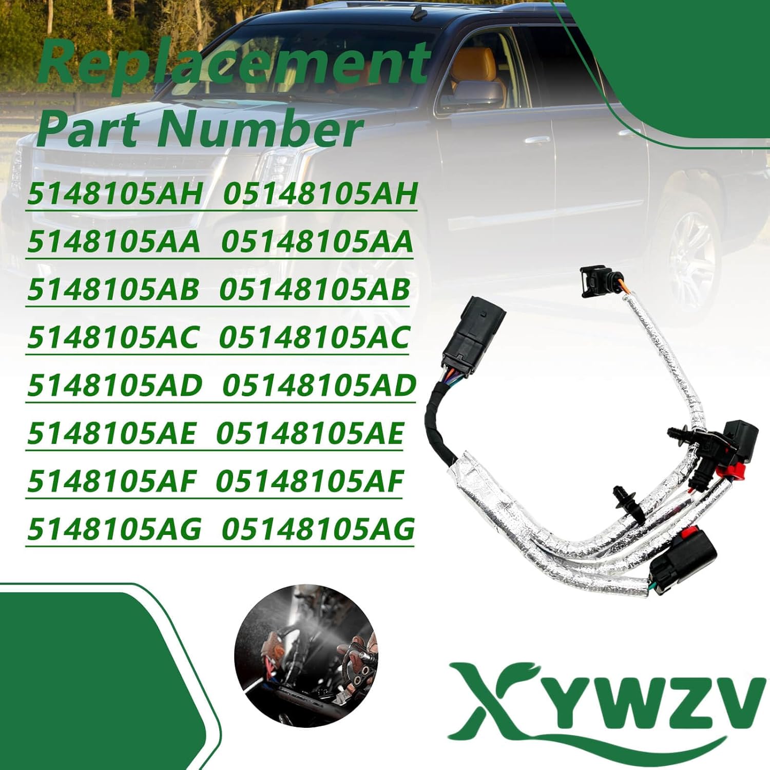 5148105AH Knock Oil Pressure Temperature Sensor Wiring Compatible with Jeep Dodge Chrysler Ram (2011-2016),Temp Sensor Wiring Replacement for 05148105AH 5148105AH