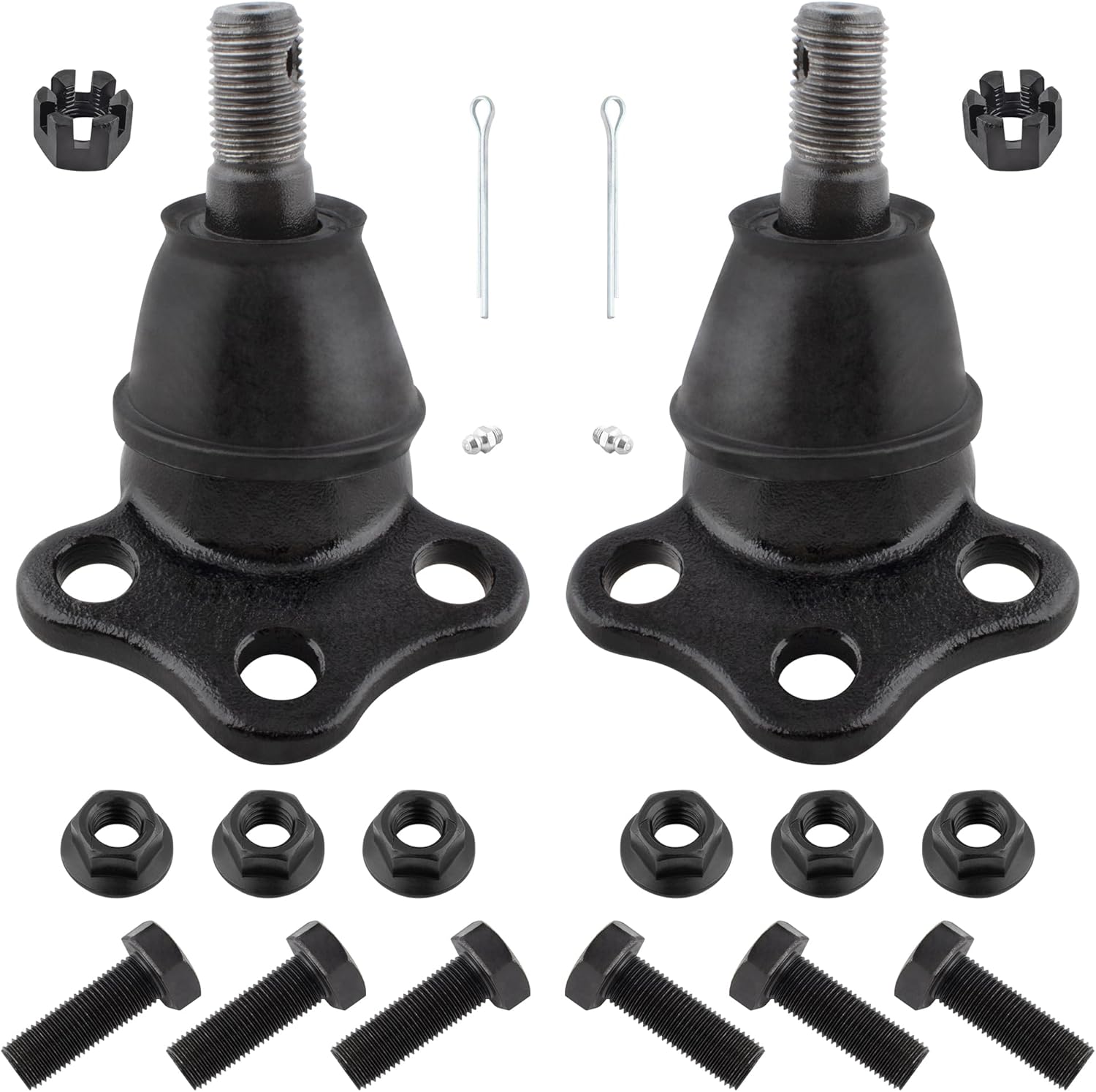 BOXI 4pc Front Upper and Lower Suspension Ball Joint Set Fit for Dodge Dakota 2000-2004 Durango 2000-2003 2WD / K7393 K7392