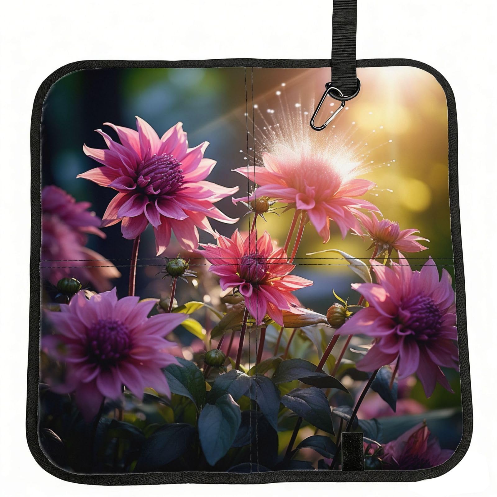YGLHBDPBF flowers Print Camping seat cushion,Foldable Sitting Pads,Save Backpack Space for Hiking