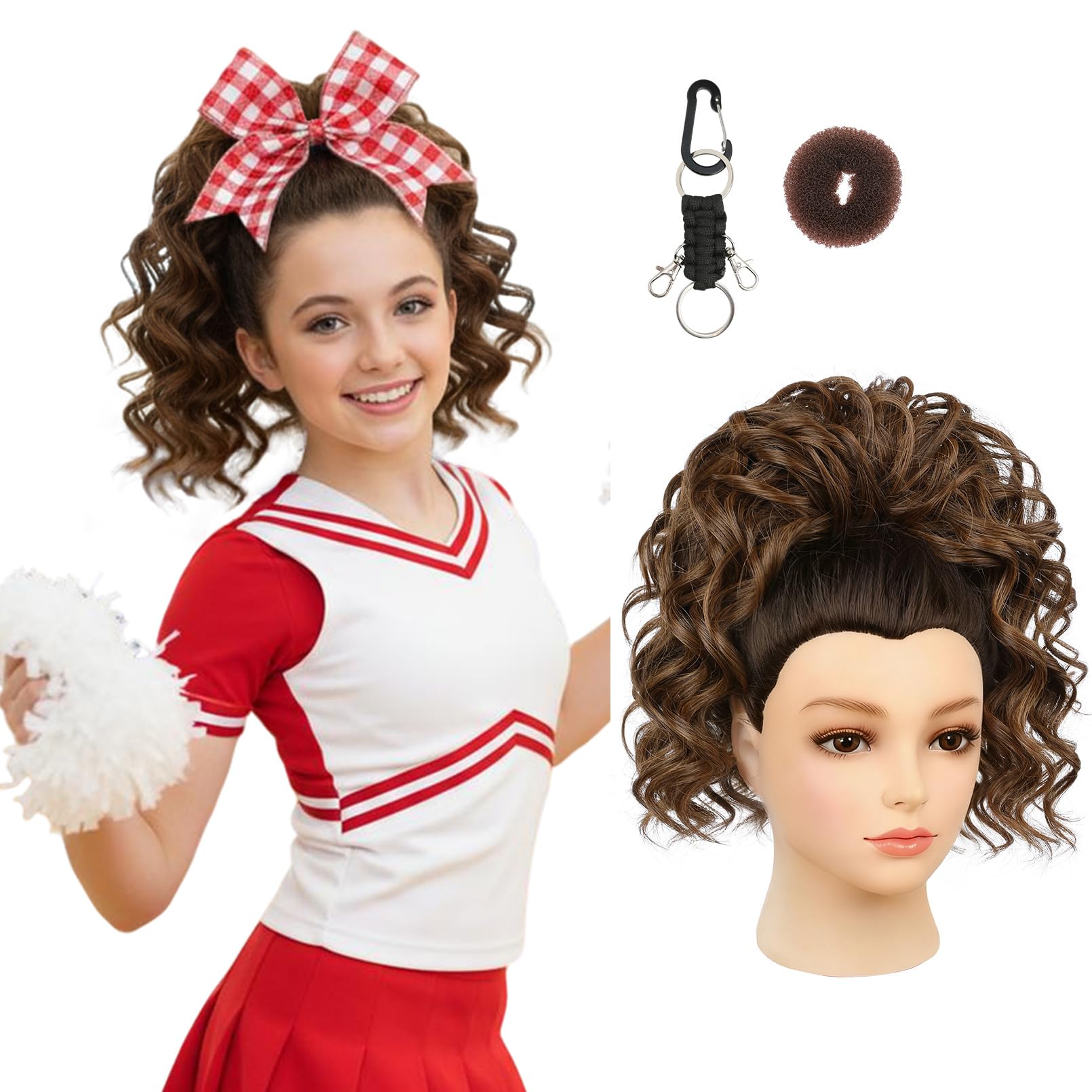 Amazon.com : SEIKEA Cheer Ponytail Hair Piece, Lightweight  display picture 1