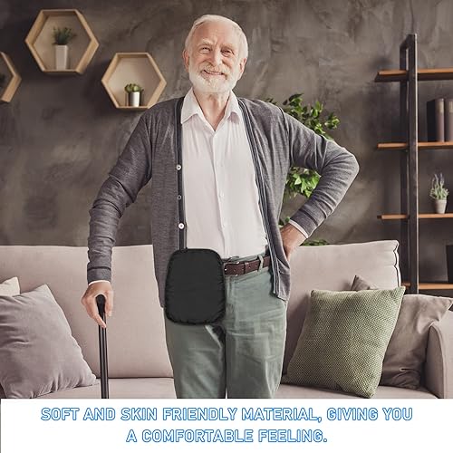 Miniatura 7 de 6 fundas para bolsas de ostomía impermeables, para ducha, elásticas, ligeras, con apertura para el cuidado de la ileostomía, 6 unidades