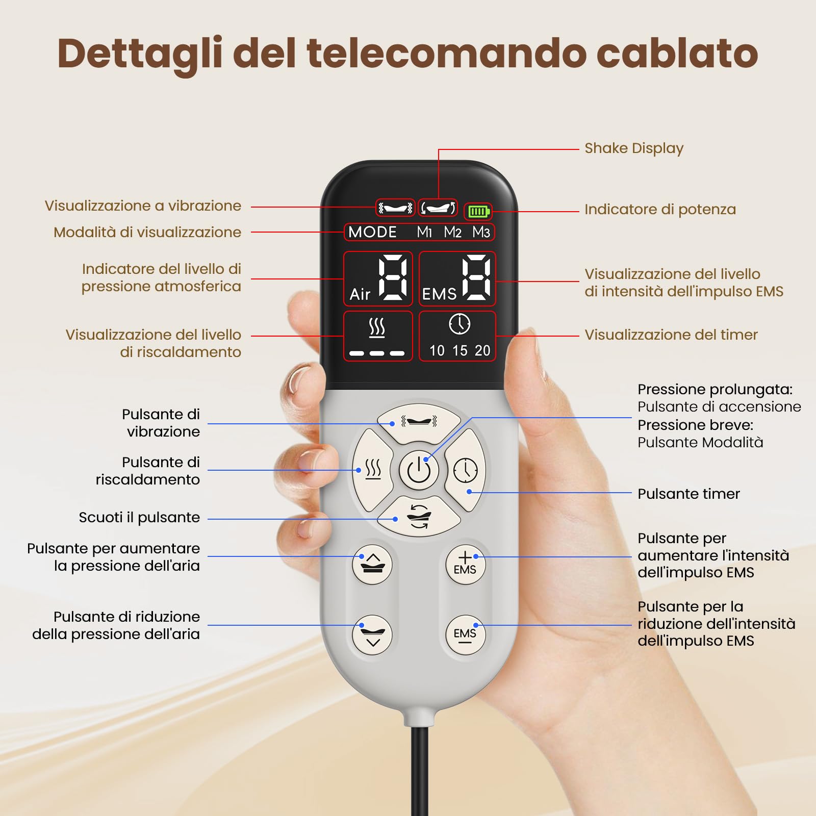 Dispositivo di Trazione Lombare, Massaggiatore Intelligente per Lombare, Sollievo Dolore Schiena & Sciatica, Allungamento Colonna con Oscillazione e Altezza Regolabile, Relax