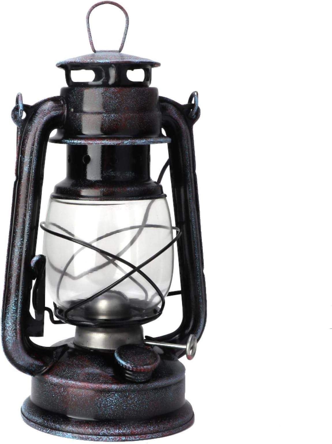 Vintage Kerosene Lantern, Hurricane Lamps Metal Hanging Storm Lantern with Carry Handle Hook Weatherproof Antique Energy Saving Decorations for Indoor Outdoor Garden Camping Yard Patio Porch