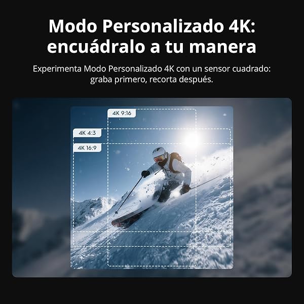 dji Osmo Action 6 Pack Estándar, cámara de acción con Sensor Cuadrado de 1/1.1 Pulgadas, Apertura Variable, batería de 4 Horas, cámara de acción 8K Ideal para capturar Momentos emocionantes - 5