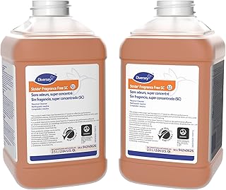 Diversey 94240626 Stride Fragrance Free FF Neutral Cleaner, Commercial Floor Cleaner, Unscented, J-Fill Concentrate, 2.5-Liter (Pack of 2)