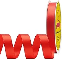 Vista 151 de Cinta de satén plateada de doble cara de 1-1/2 pulgadas x 50 yardas, cinta plateada de poliéster para envolver regalos, muy adecuada para bodas