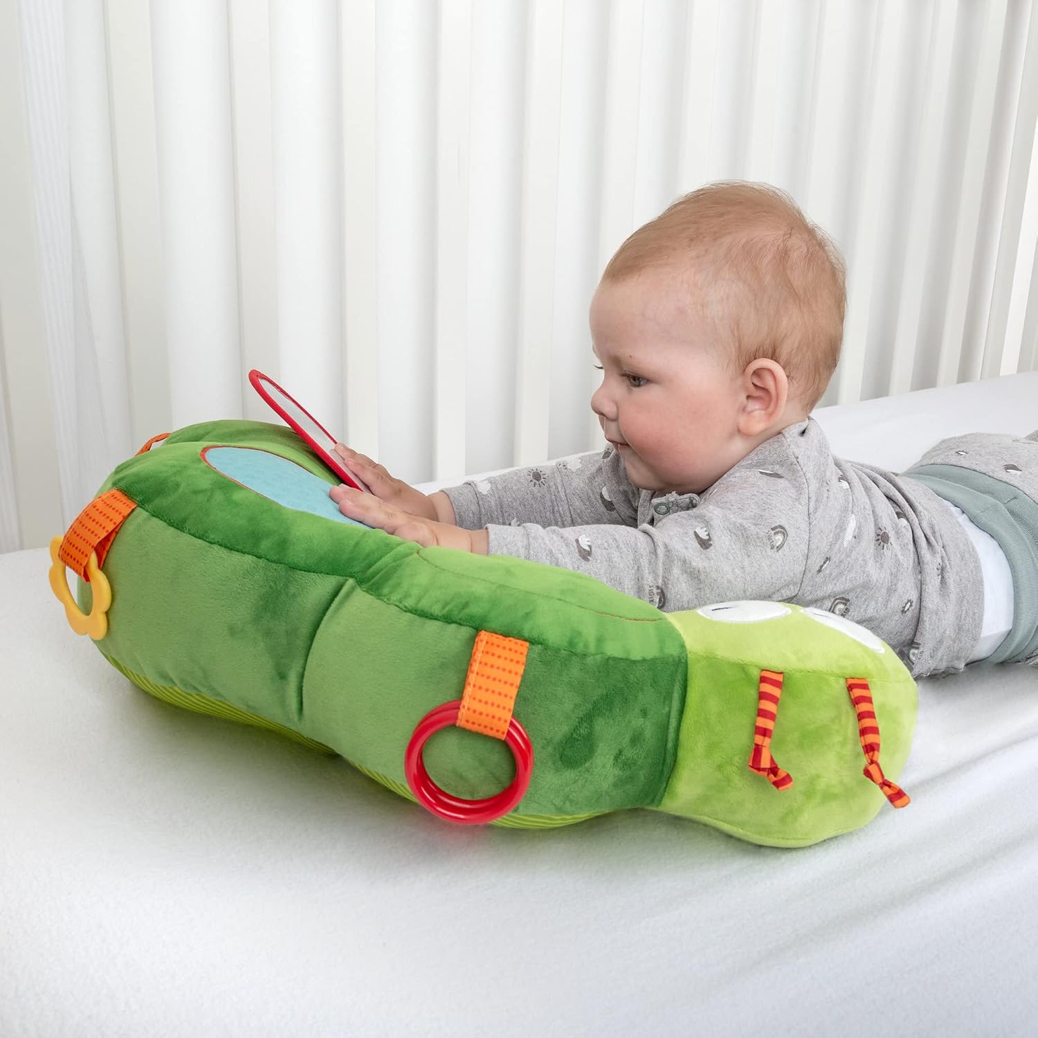 Sigikid - Aktiv-Spielraupe, PlayQ Discover Active Toy for Children, Green, 42596