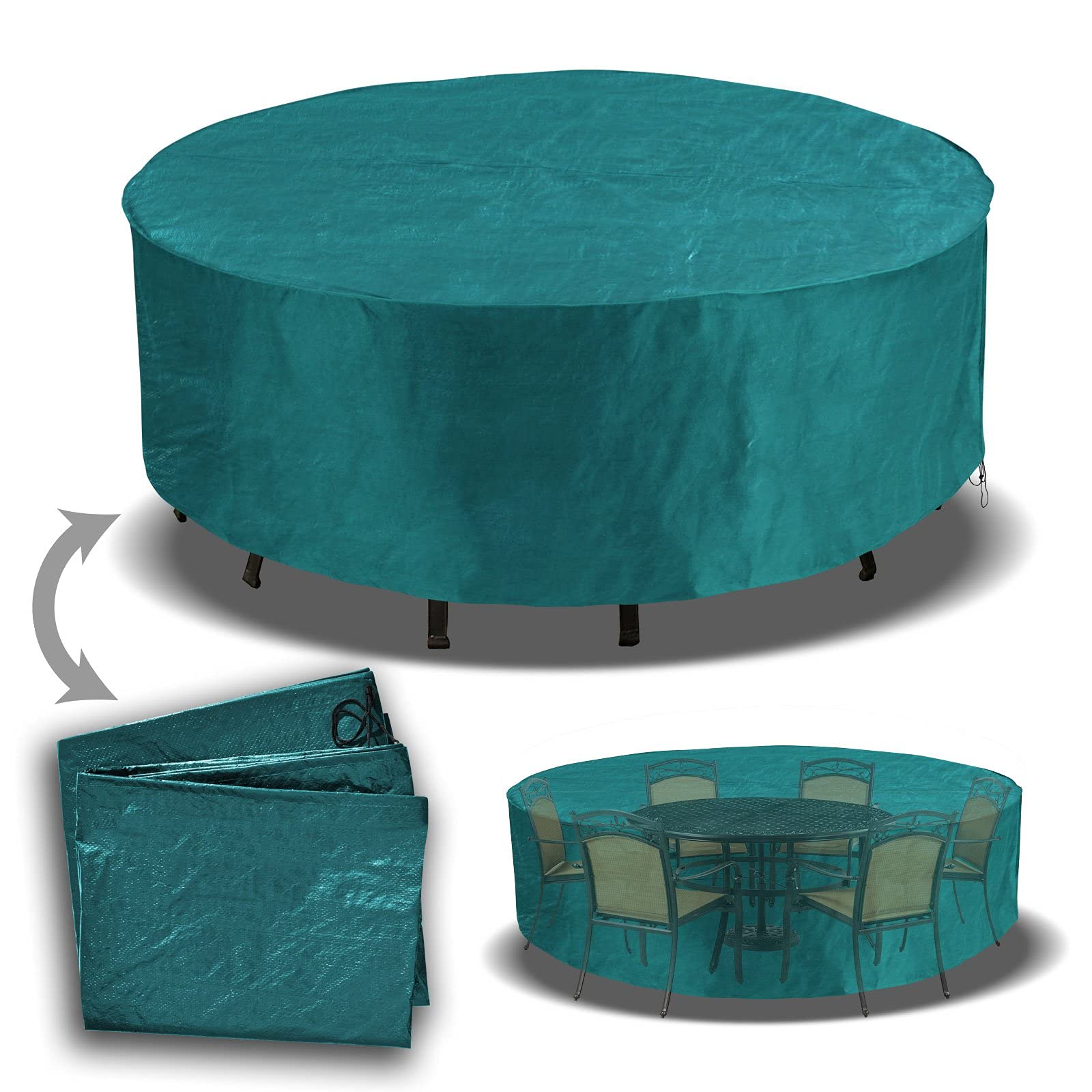 BenefitUSA Patio Outdoor Garden Furniture Cover Winter Protector Round Square Table Chair Set-Green