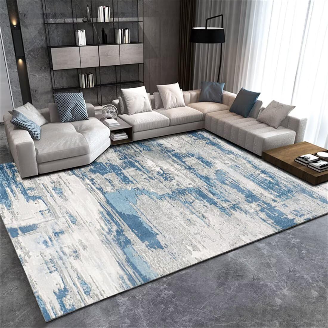 Paillasson intérieur 50x80cm tapis design abstrait moderne salon bureau