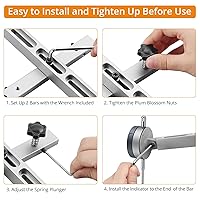 Vista 4 de Neoteck Indicador de Dial Digital de 0-1'' para Sierra de Mesa Adecuado para Sierras de Mesa con un Ancho de Ranura de 3/4" (19mm) o más