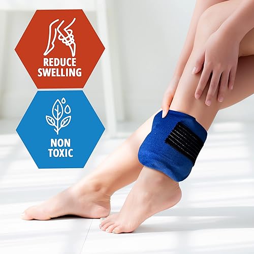 Miniatura 4 de MED PRIDE Paquete de gel caliente reutilizable y cinturón de terapia de frío con funda [2 unidades], bolsa de gel caliente para microondas para