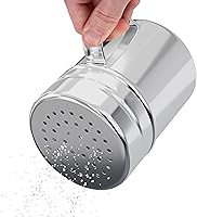 Vista 13 de CUSINIUM Juego de 4 saleros y pimenteros grandes de acero inoxidable de 14 oz - Con tapa de plástico - Con asa