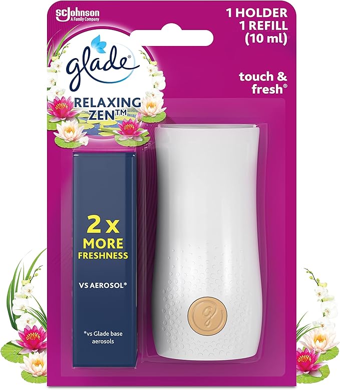 Glade® Touch&fresh® Diffuseur Relaxing Zen Infusé Aux Huiles
