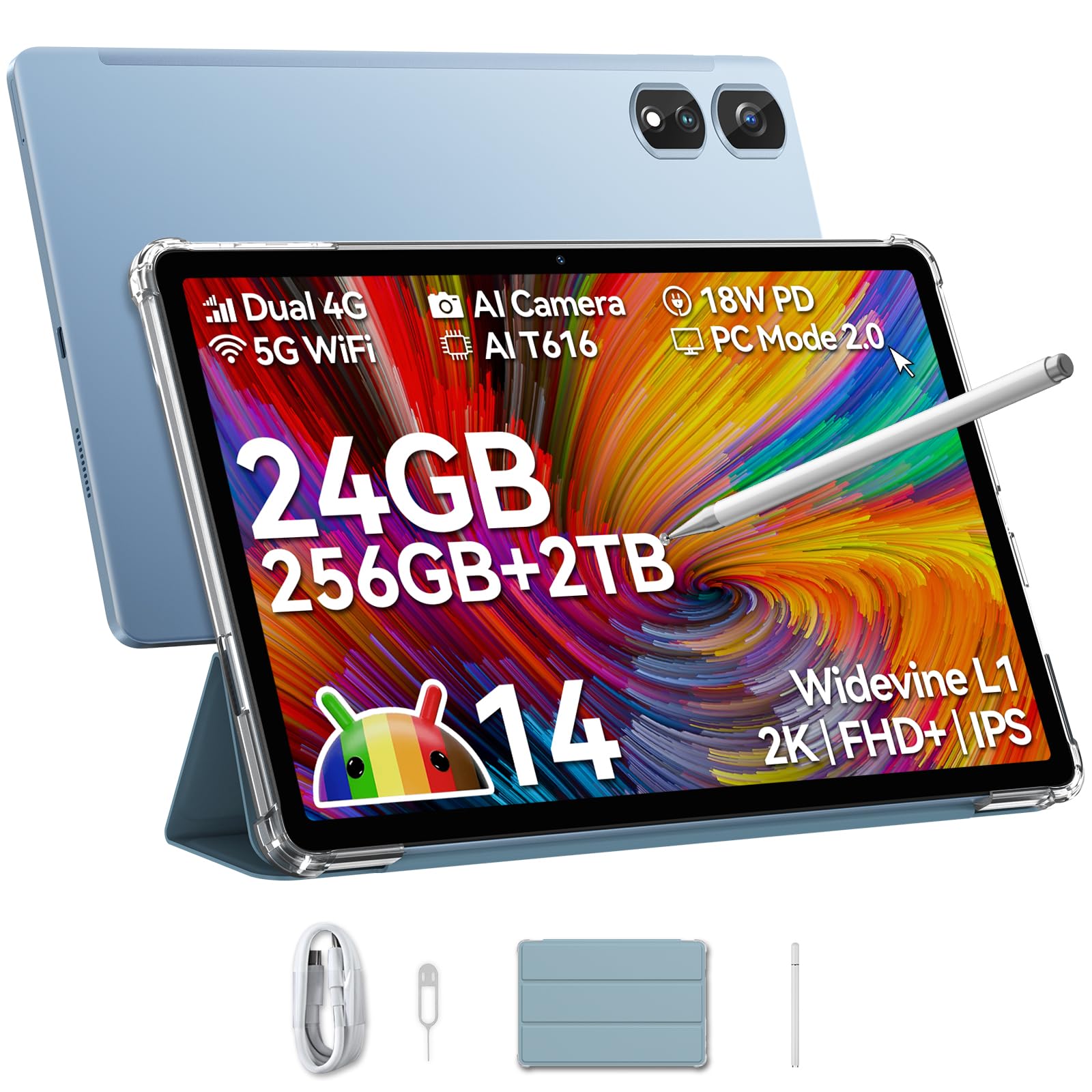 タブレット Black View tab 16 pro   Android 14 Blackview Android 14 Tab 16 Pro 11 Inch Touch Tablet 2K