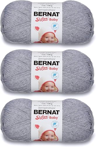 Bernat Softee Baby Yarn Solids (3-Pack) Flannel 166030-30044