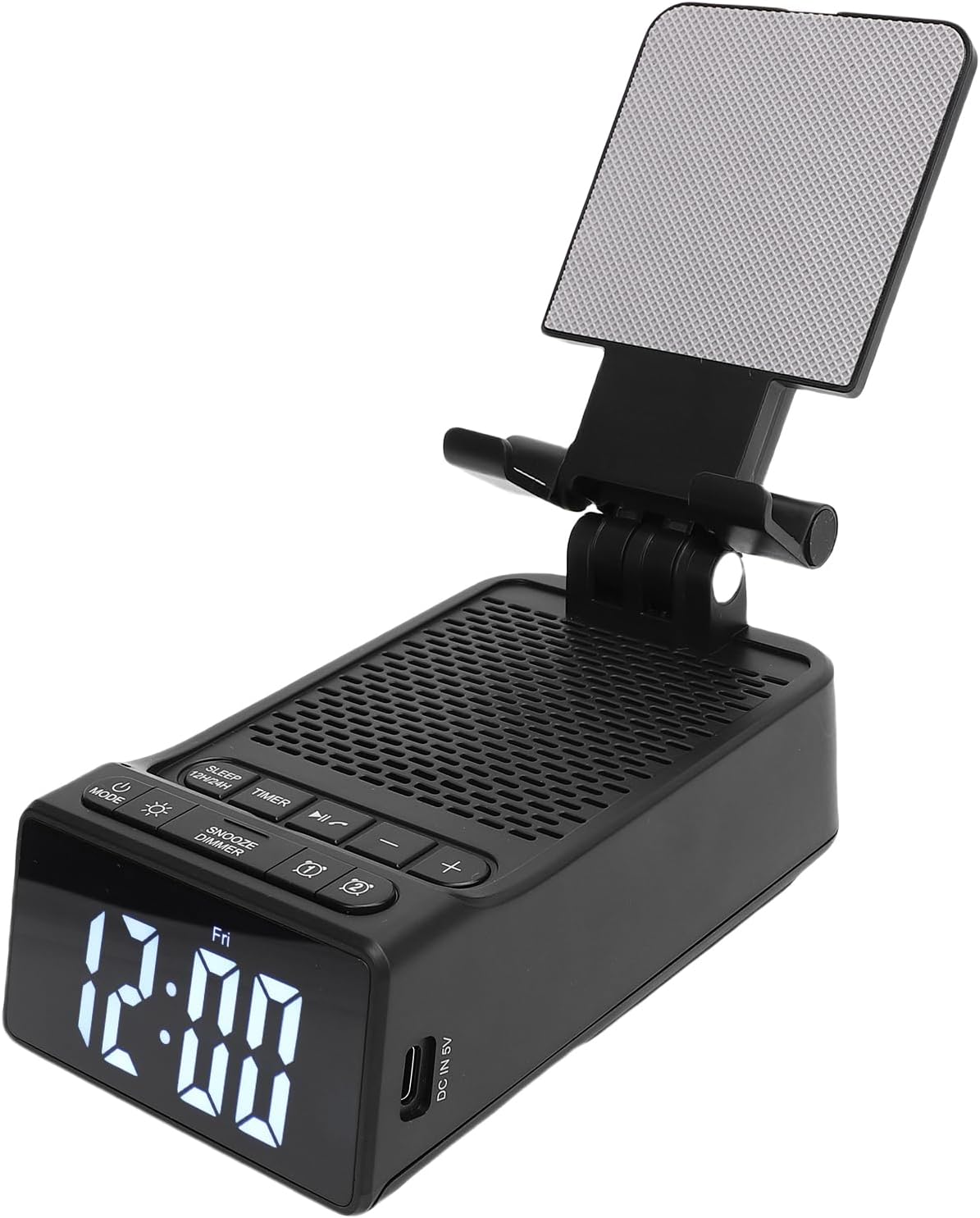 Cryfokt Phone Stand with Speaker, Rotatable Holder with Night Light, Li Battery 2000mAh for Desktop, Broadcast, Work, Cool Gadgets for Men, Anniversary Ideas