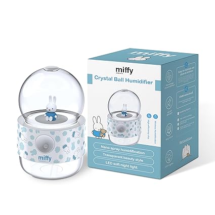 Miffy Crystal Ball Mist Humidifier - Romantic Gift Choice-(White Blue)