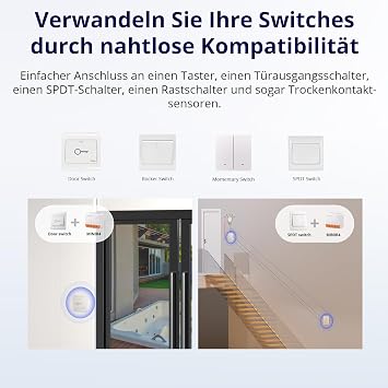 SONOFF MINIR4 WiFi Smart Switch 2 Way - WiFi Light Switch with Timing Function Relay Split Mode 2.4G WiFi Works with Alexa Google Home Assistant Remote Control via eWeLink App