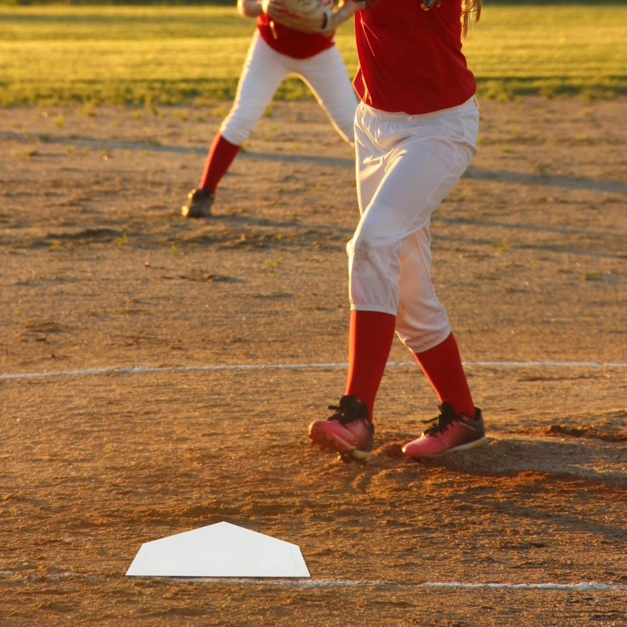 Abaodam 5pcs Baseball Base Set Non- Rubber Bases for Backyard Practice Throw Down Design for Youth Softball and Baseball Games