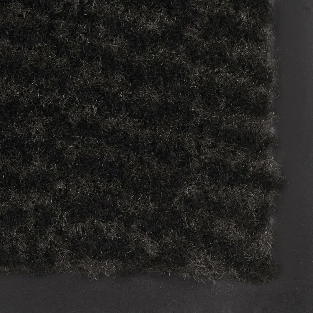vidaXL Felpudo de Nudo Negro 60x180 cm
