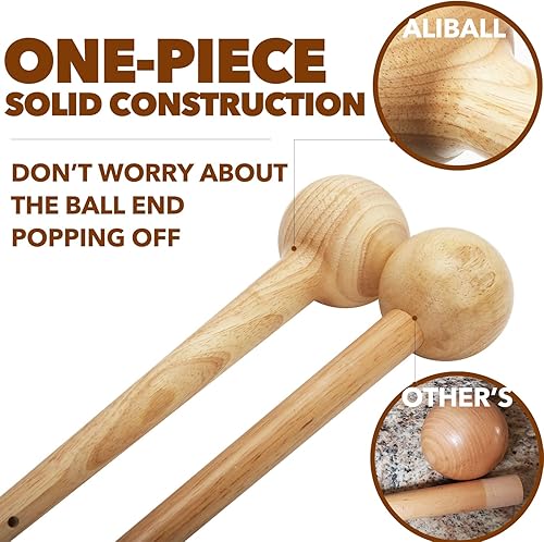 Miniatura 2 de Mazo de guante de béisbol, mazo de guantes de sóftbol con forma de bola de creación rápida de una pieza, mazo de construcción sólida para romper en