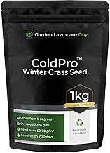 ColdPro™ for Fast Growing Winter Grass Seeds - Germinates in Low Temperatures - Hard Wearing Lawn - Garden Lawncare Guy (1kg)
