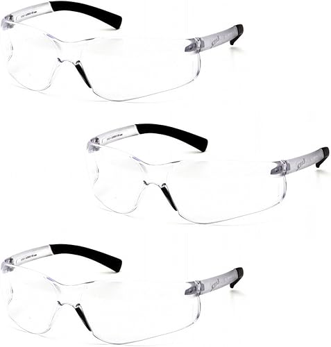 Pyramex Ztek S2510R15 - Lentes de seguridad para lector bifocal, con lente transparente, 3 pares (+ 1.5 lentes)