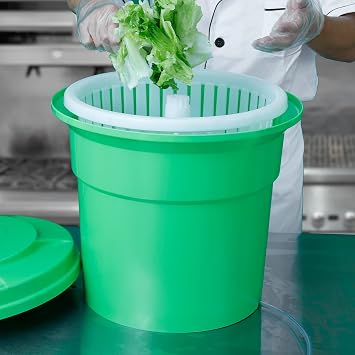 Wutfly 5 Gallon Large Commercial Manual Salad Spinner/Dryer