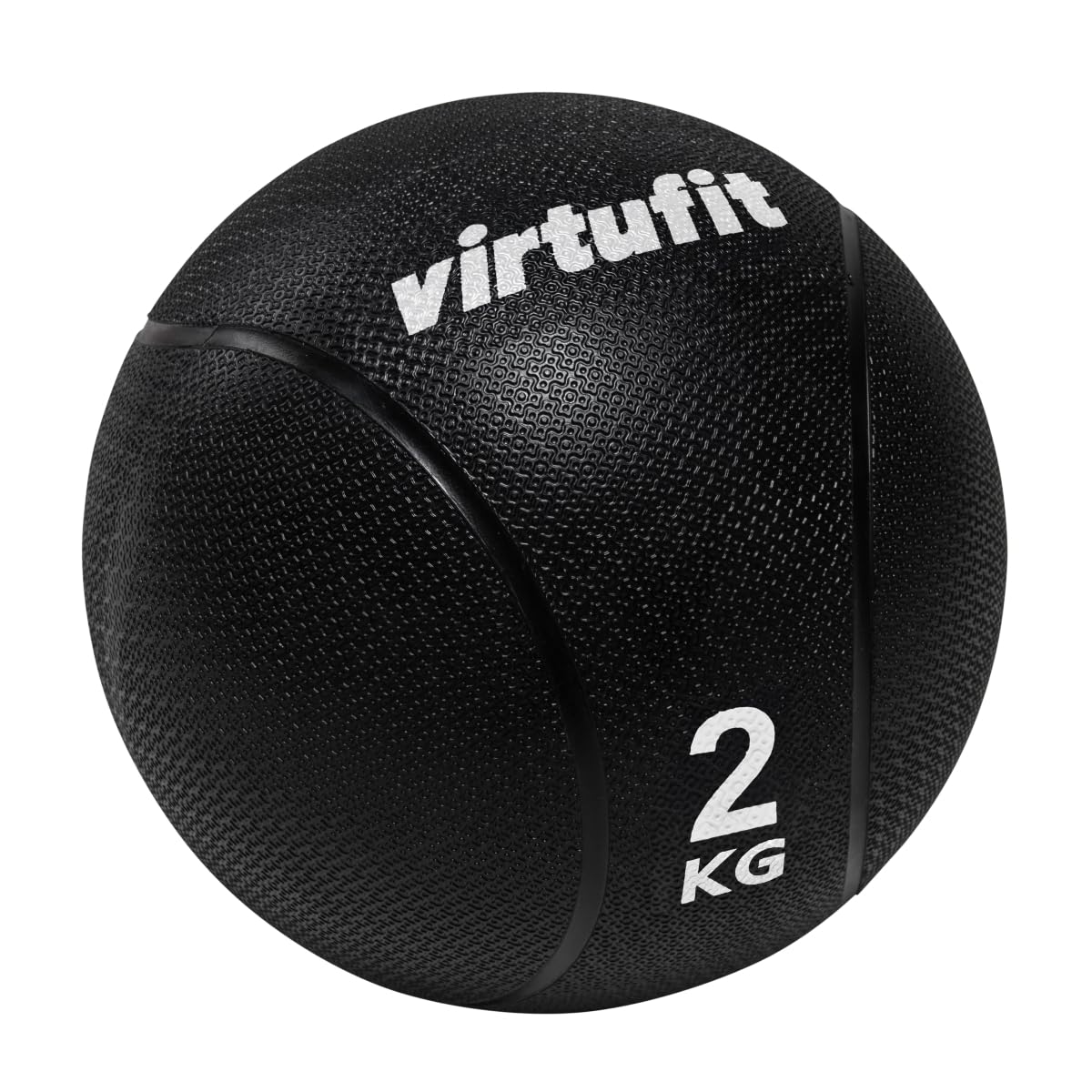 VirtuFit Piłka lekarska Pro - piłka lekarska - 2 kg - guma - czarna