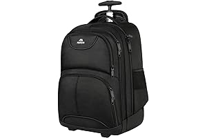 MATEIN Wheeled Backpack: 18" Laptop Rolling Computer Luggage Suitcase Carryon