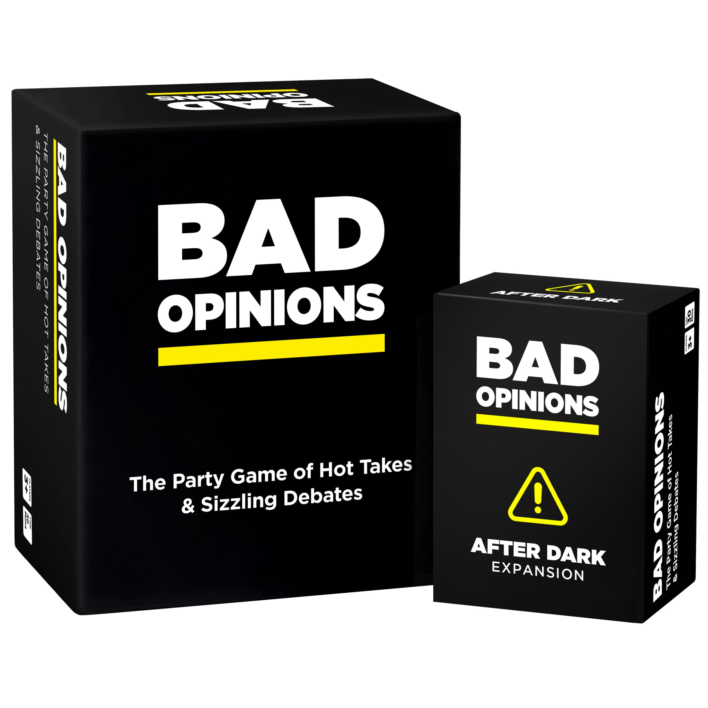 BAD OPINIONS Party Game + After Dark Expansion Set - The Hilarious Adult Card Game of Hot Takes & Sizzling Debates - Perfect for Fun Parties and Board Games Night with Your Friends
