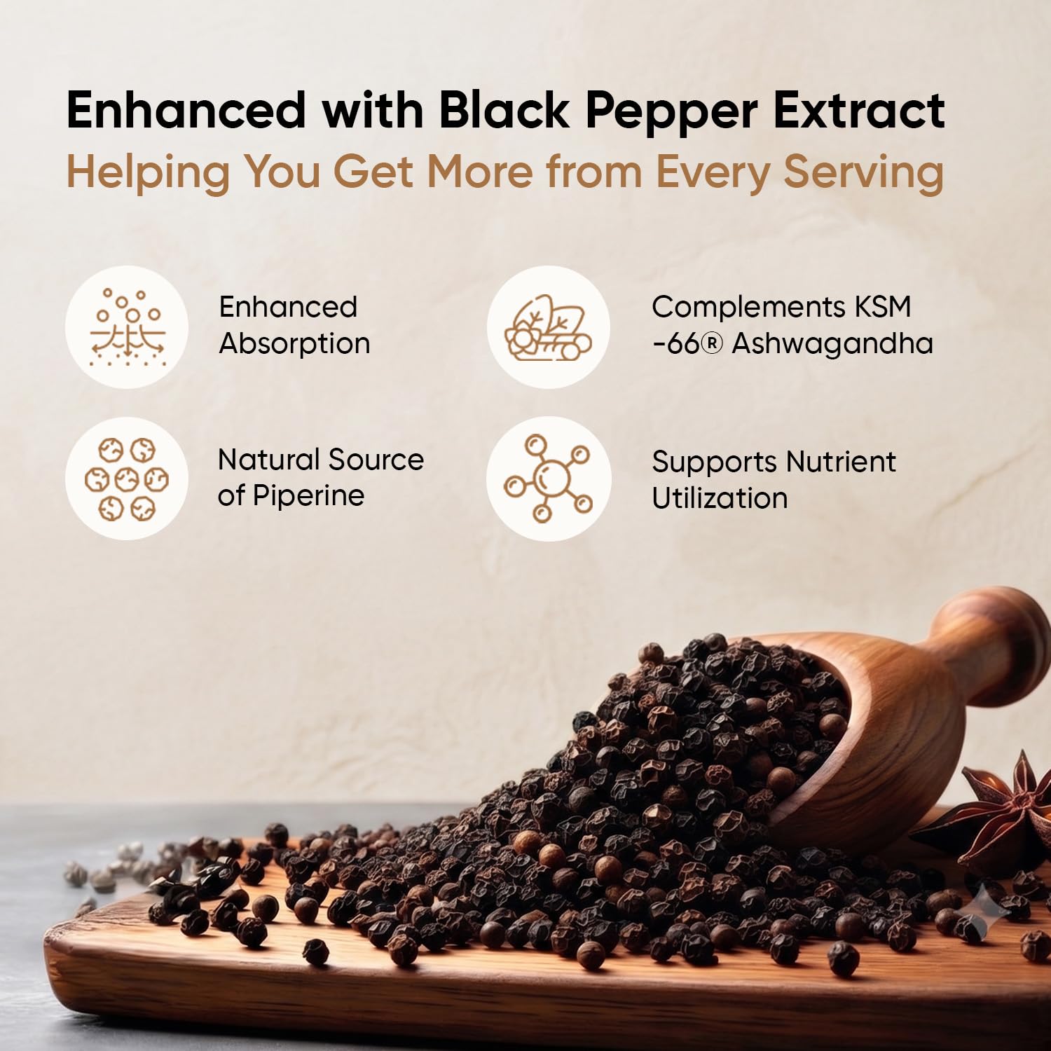 WeightWorld Ashwagandha KSM 66 Capsules | Black Pepper Extract & Vitamin B6 — Amazon image 5
