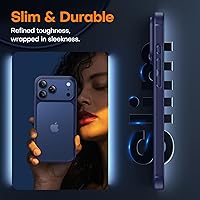 Vista 238 de TAURI Funda magnética 2 en 1 transparente para iPhone 14 Pro, compatible con Magsafe [no amarillenta] con protector de pantalla, protección de grado