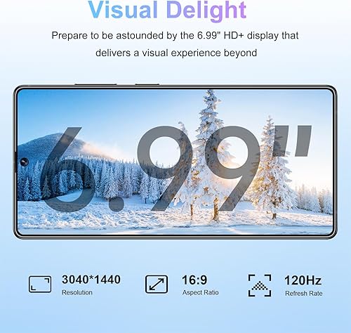 Miniatura 3 de Teléfono Android I25 Ultra desbloqueado, 12 GB de RAM+512 GB, pantalla HD de 6.99 pulgadas, 7000 mAh de larga duración, Snapdragon 8 Gen3, cámara