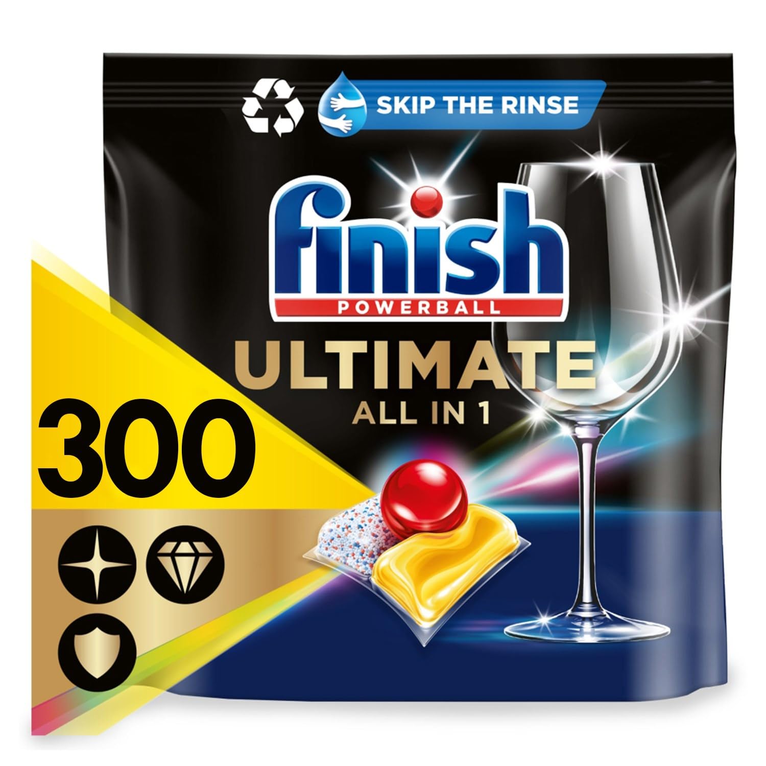 Finish Ultimate All in One Spülmaschinentabs X100 Lemon Tabs, 3 Stück